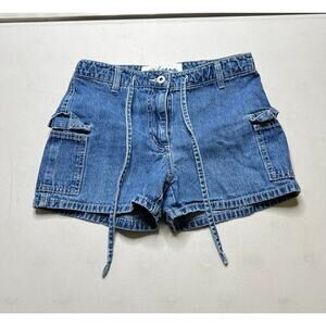 Vintage 90’s Express Blues shorts Y2K women size 3/4 Great condition Retro